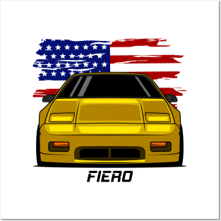 Front Yellow Fiero Posters and Art